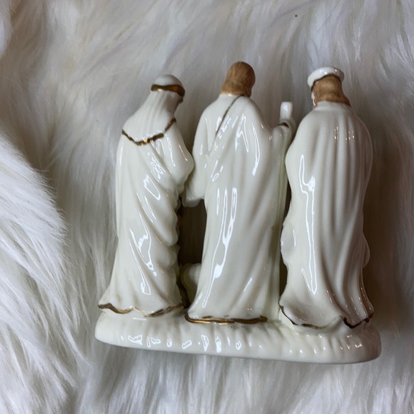 NWT in box glass Christmas nativity scene white - Picture 5 of 12